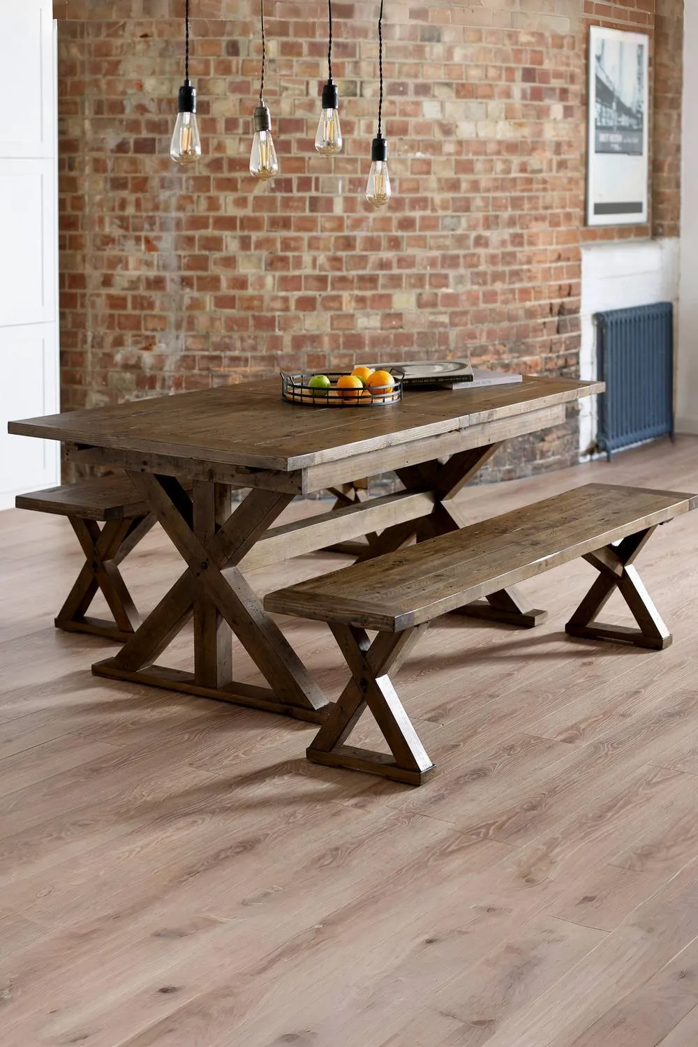 Julian Bowen Chatsworth 2 Seater Dining Bench in Dark Brown 2