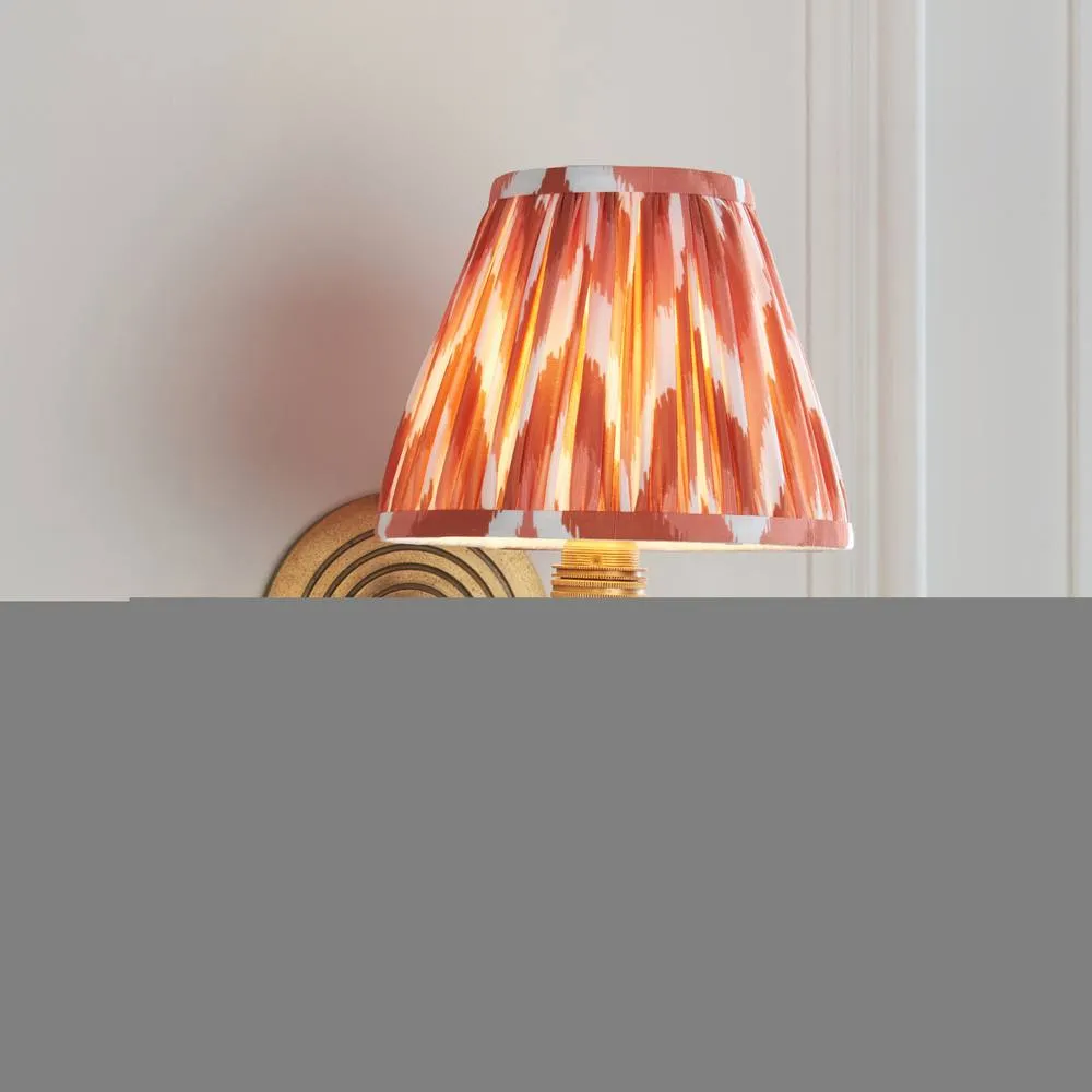 Netlighting Ripple Curve & Zigzag 16cm Wall Lamp Antique Brass Apricot Orange in Gold 3