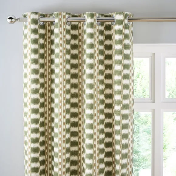Avis Stripe Eyelet Curtains 1