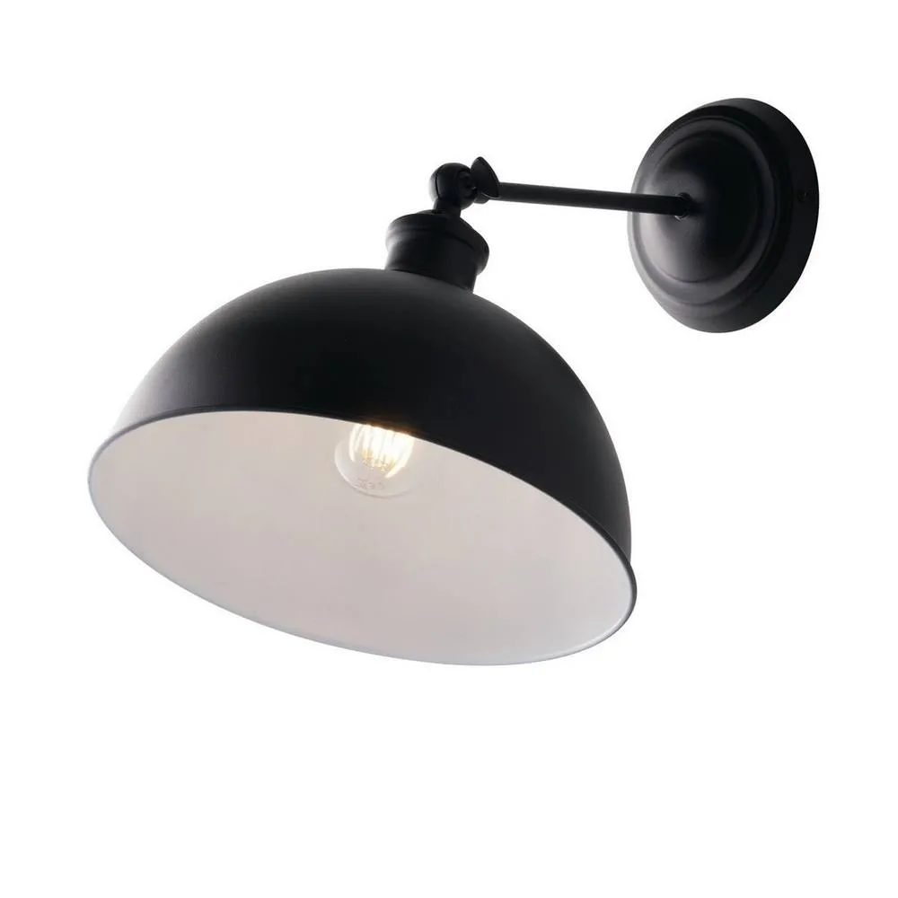 Netlighting Charleston Wall Dome Light Black White E27