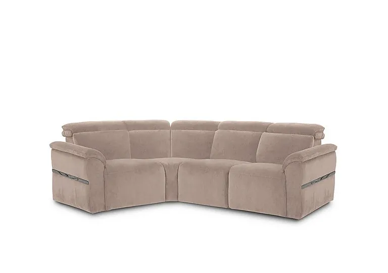 Dolomite Small Fabric Left Hand Facing Corner Sofa - Manhattan Nutmeg