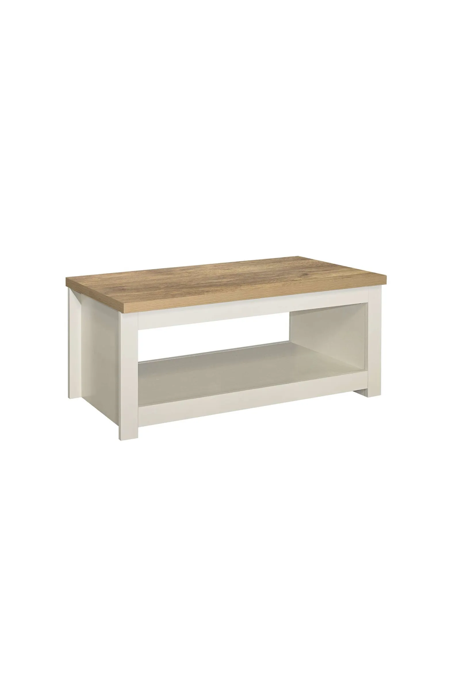 Birlea Coffee Table Highgate Rectangular Farmhouse Shabby Chic in Cream 3