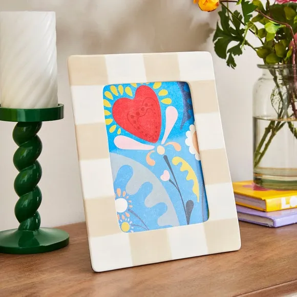 Striped Ceramic Photo Frame 1
