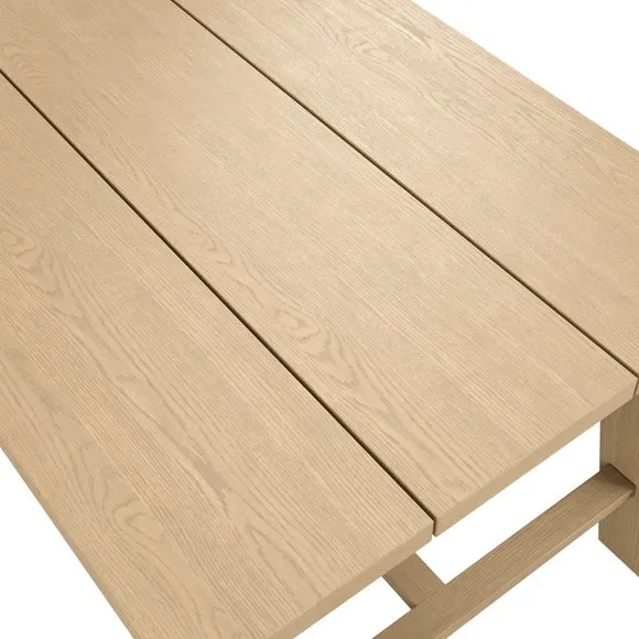 Bourton 8 Seater Dining Table, Latte 5