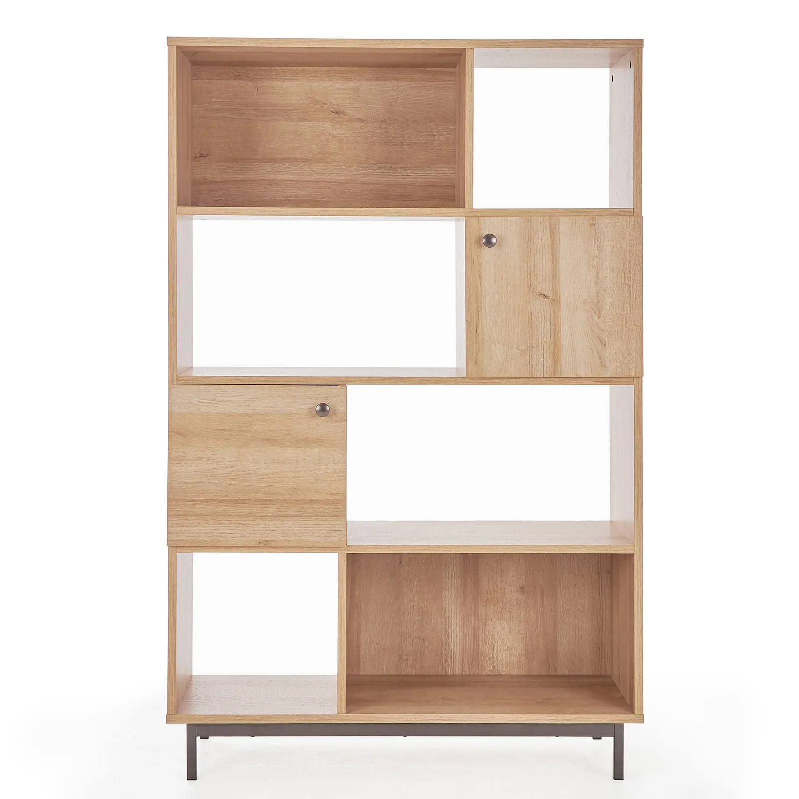 Fulton Oak Effect Bookcase Brown