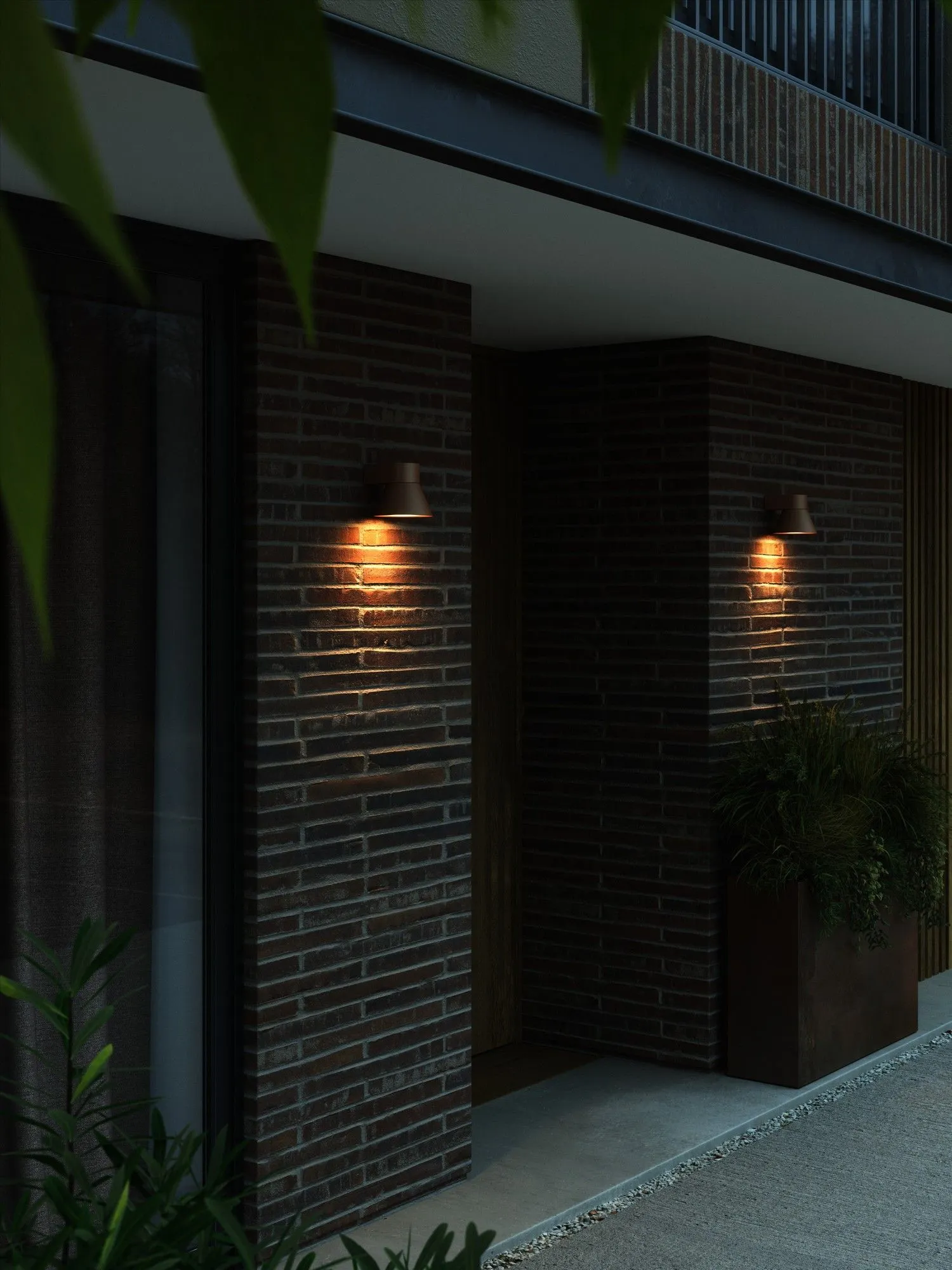 Nordlux Kyklop Outdoor Wall Light Rusty Metal GU10 IP54 Mains in Brown 4