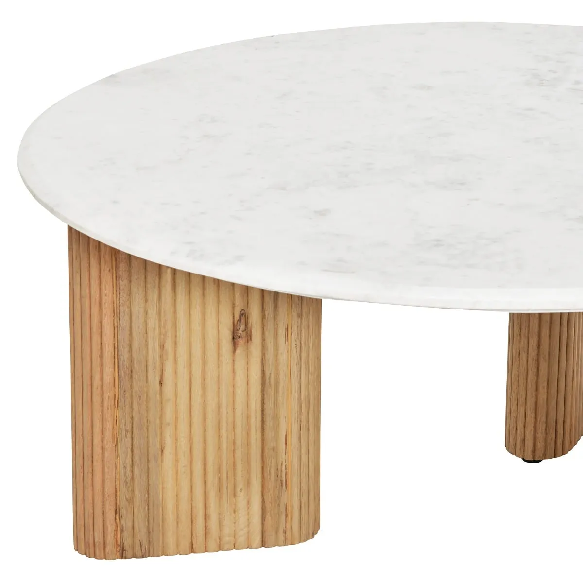 Fuji Coffee Table, Round, Neutral Wood | Barker & Stonehouse 3