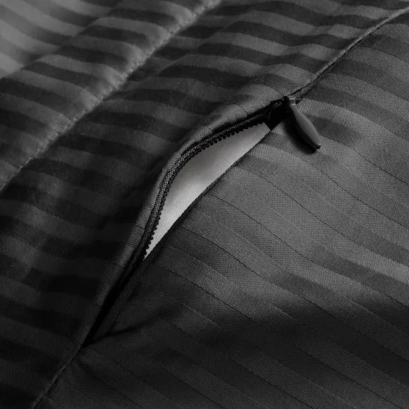 Hotel Cotton Stripe 400 Thread Count Duvet Cover & Pillowcase Set 4