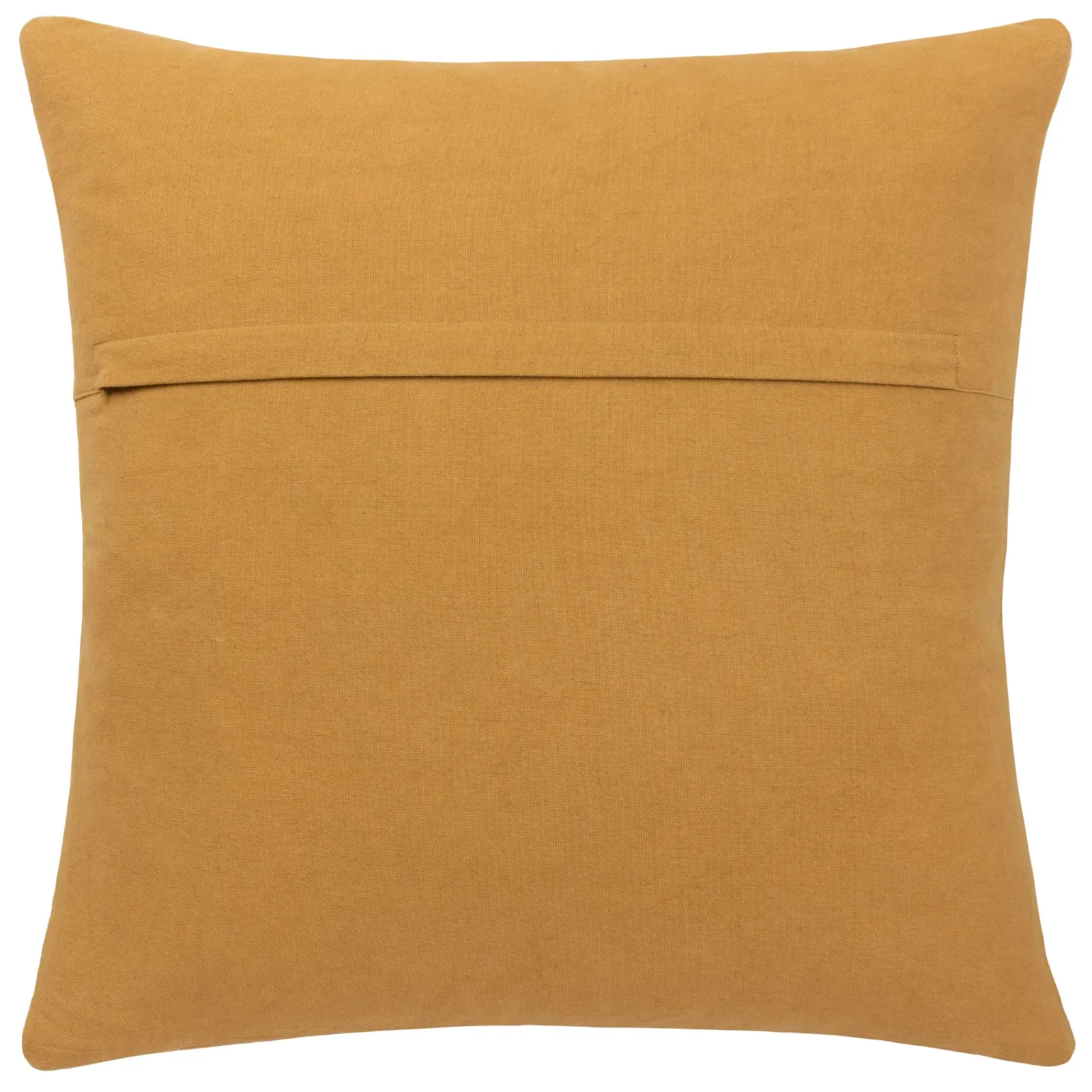 Yard Hush Stitched 100% Cotton Cushion in Yellow 3