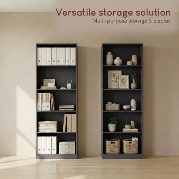 Cambridge 5 Tier Extra Large Bookcase 5