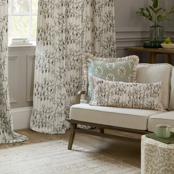 Sanderson Chinese Lantern Pencil Pleat Curtains 4