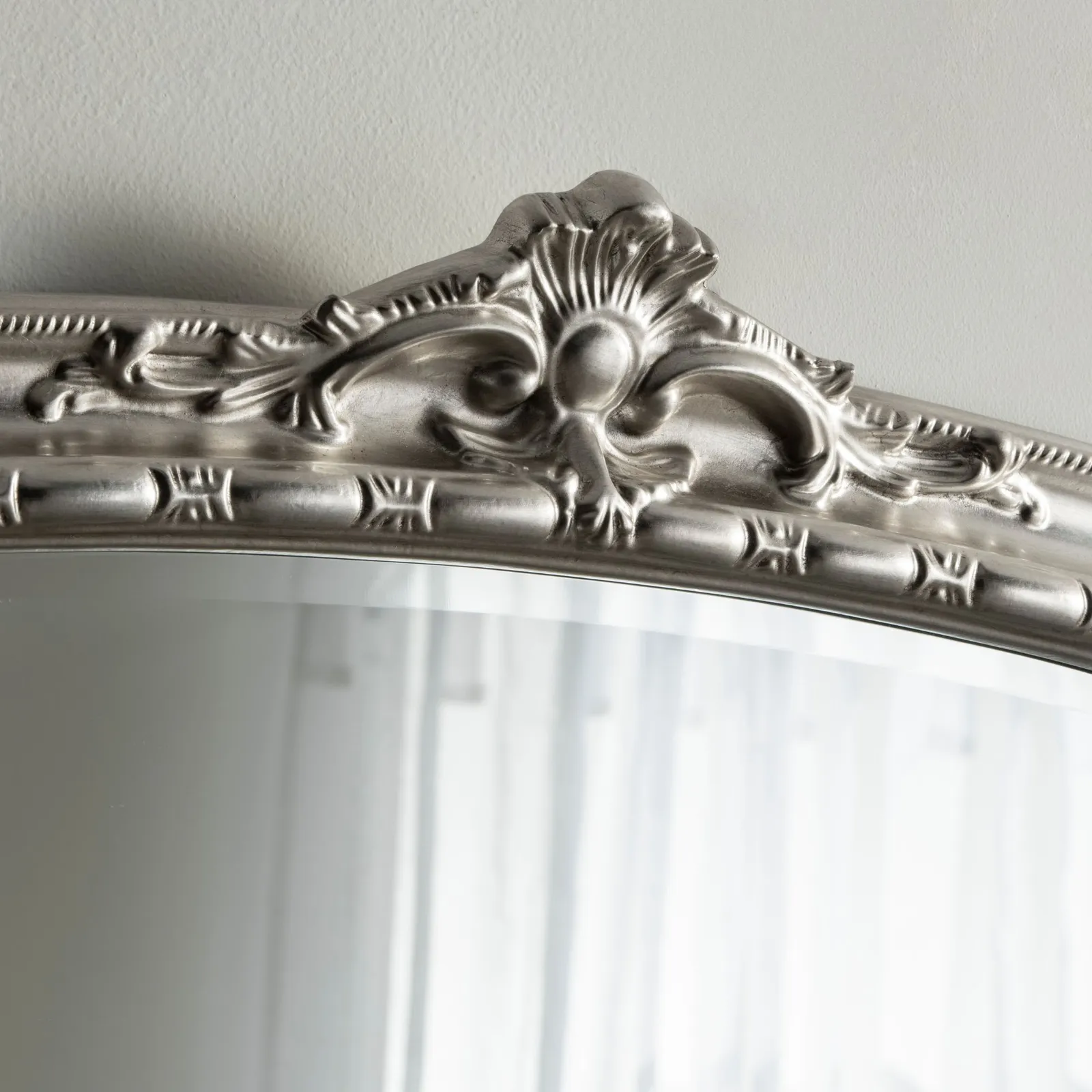 Yearn Mirrors Overmantle Mirror Arched 127(w) x 89cm(h) Victorian Mirror in Silver 5