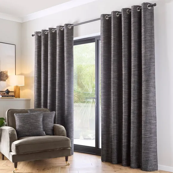 Churchgate Swithland Herringbone Eyelet Curtains (Blackout Available) 2