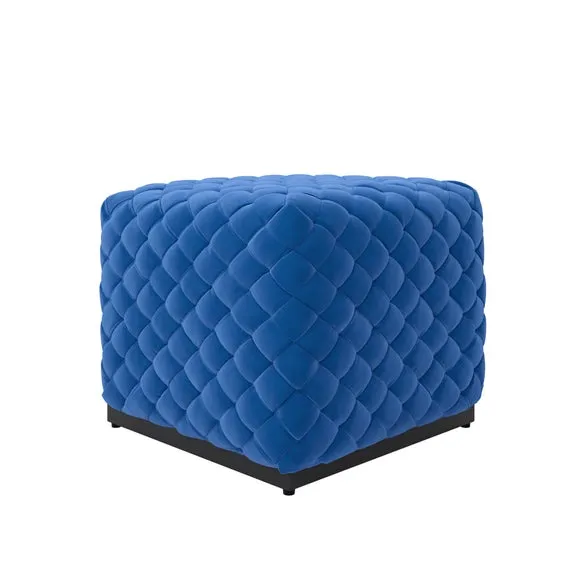 Colline Small Velvet Pouffe 3