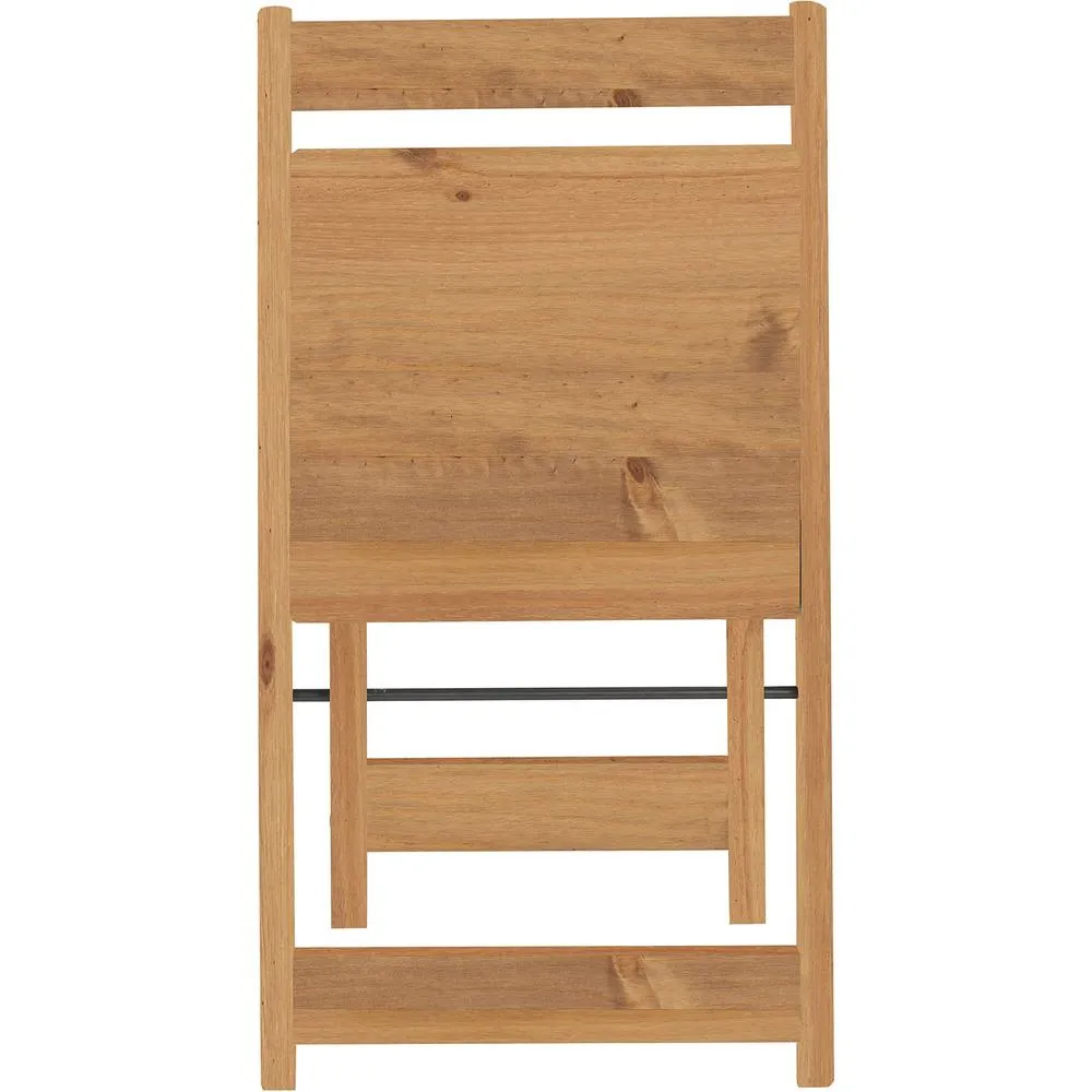 Seconique Santos Folding Chair (Box of 2) Natural Wax 3