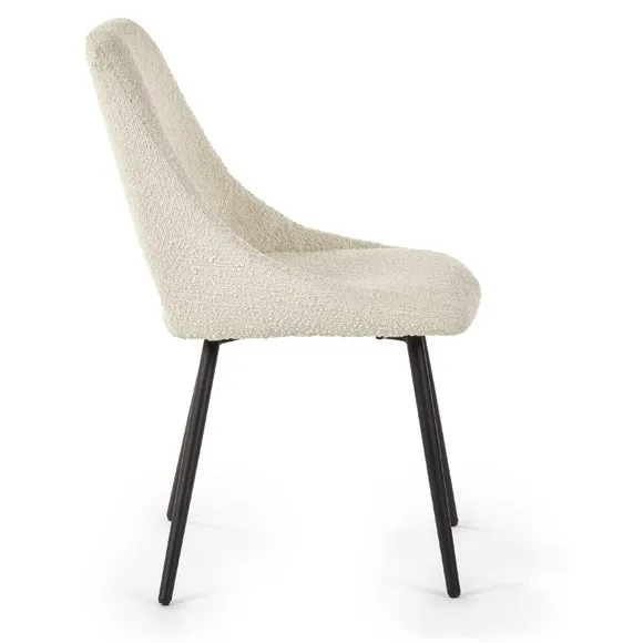 Iris Set Of 2 Dining Chairs, Boucle 5