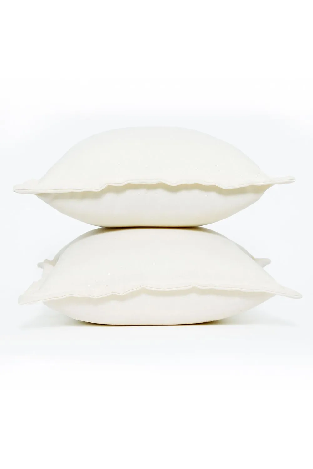 Homescapes Luxury Waterproof Plain Outdoor Cushion 45 x 45 cm, Set of 2 in Natural 4