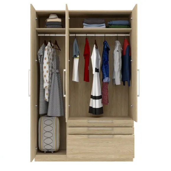 Foster Triple 3 Drawer Wardrobe 5