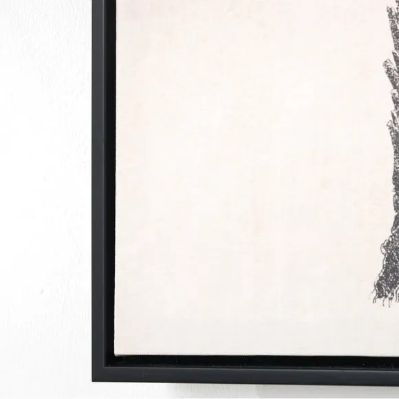 Set of 3 Monochrome Palm Print Framed Canvases 3