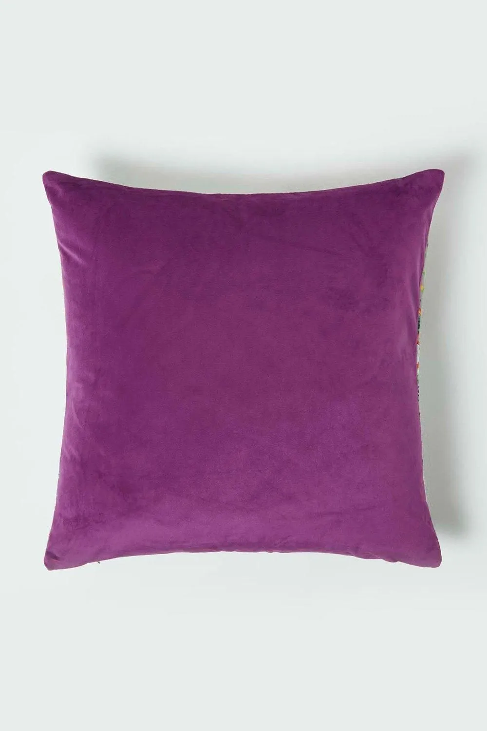 Homescapes Floral Botanical Garden Cushion 46 x 46 cm in Purple 2