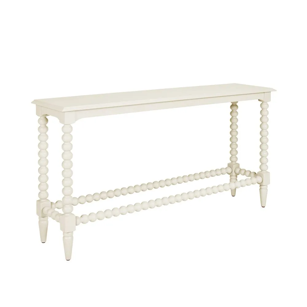 Statement Furniture Cromwell Large Console table with Bobbin Design in Cream 2