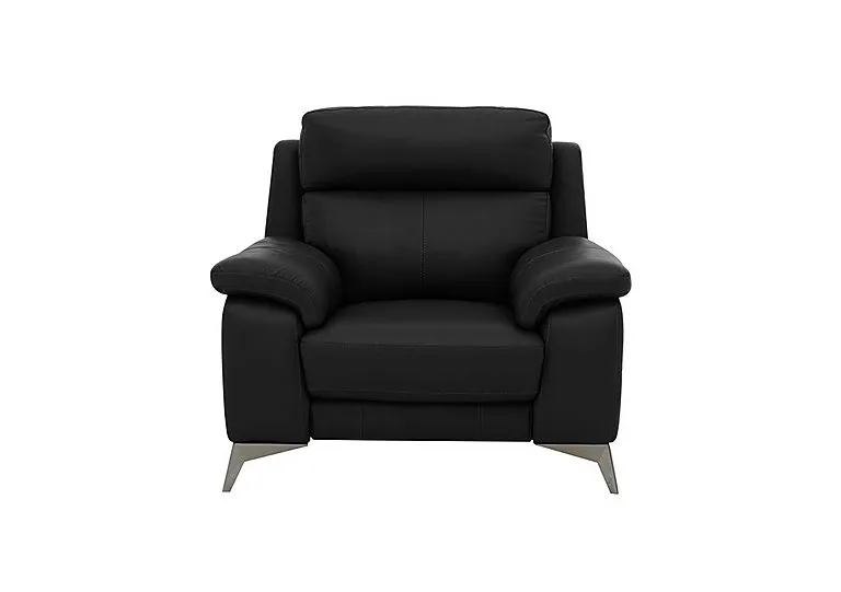 Missouri Leather Armchair - Classic Black