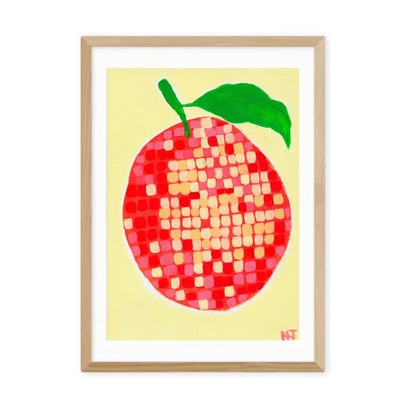 East End Prints Disco Orange Framed Print 2