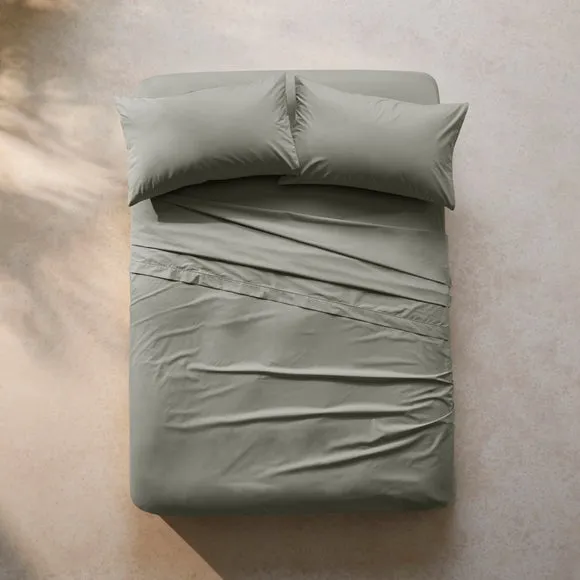 100% Egyptian Cotton 220 Thread Count Flat Sheet 1