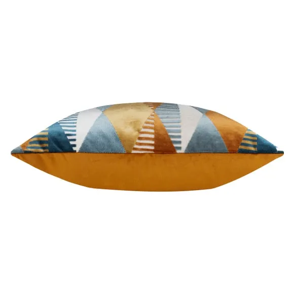 Furn. Metro Harlequin Velvet Square Cushion 4