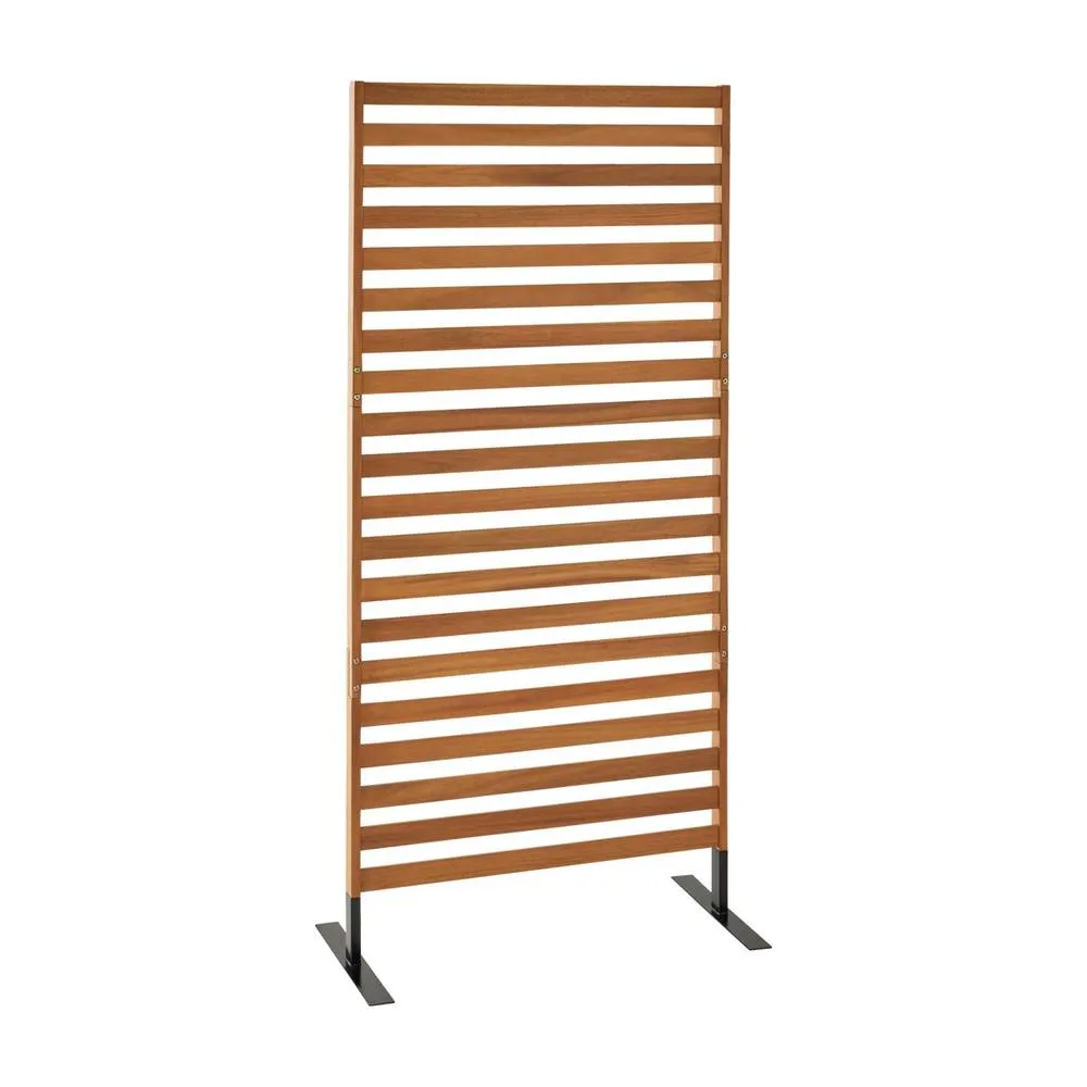sweeek 80cm outdoor wooden screen in Brown 2