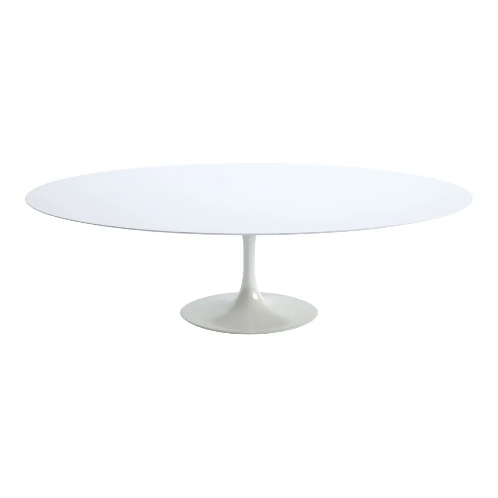 Knoll Saarinen Dining Table with White Base in White Laminate 244cm 3