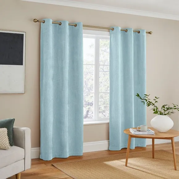 Ensley Chenille Blackout Eyelet Curtains 2