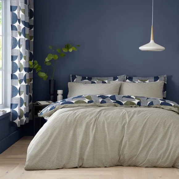 Bromley Modern Geo 100% Cotton Duvet Cover & Pillowcase Set 3
