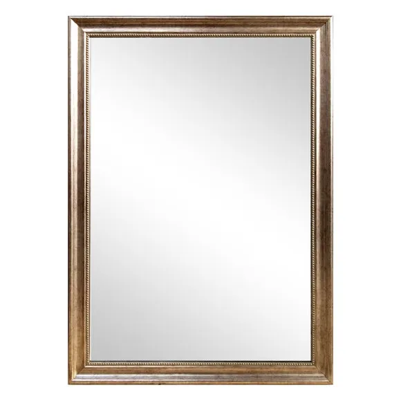 Beaded Edge Rectangle Overmantel Wall Mirror 3