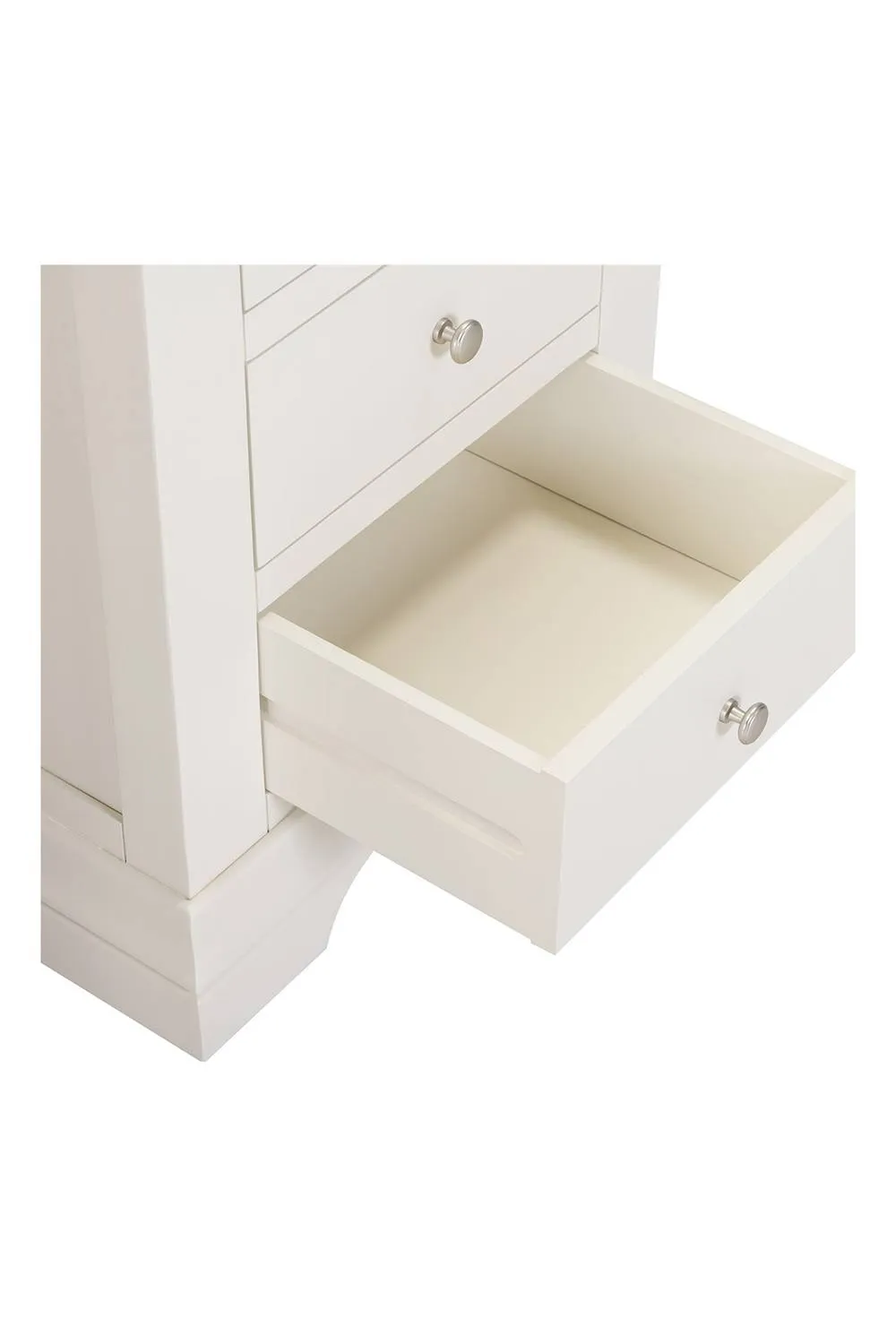 Seconique Bordeaux 3 Drawer Dressing Table Set in Ivory 6