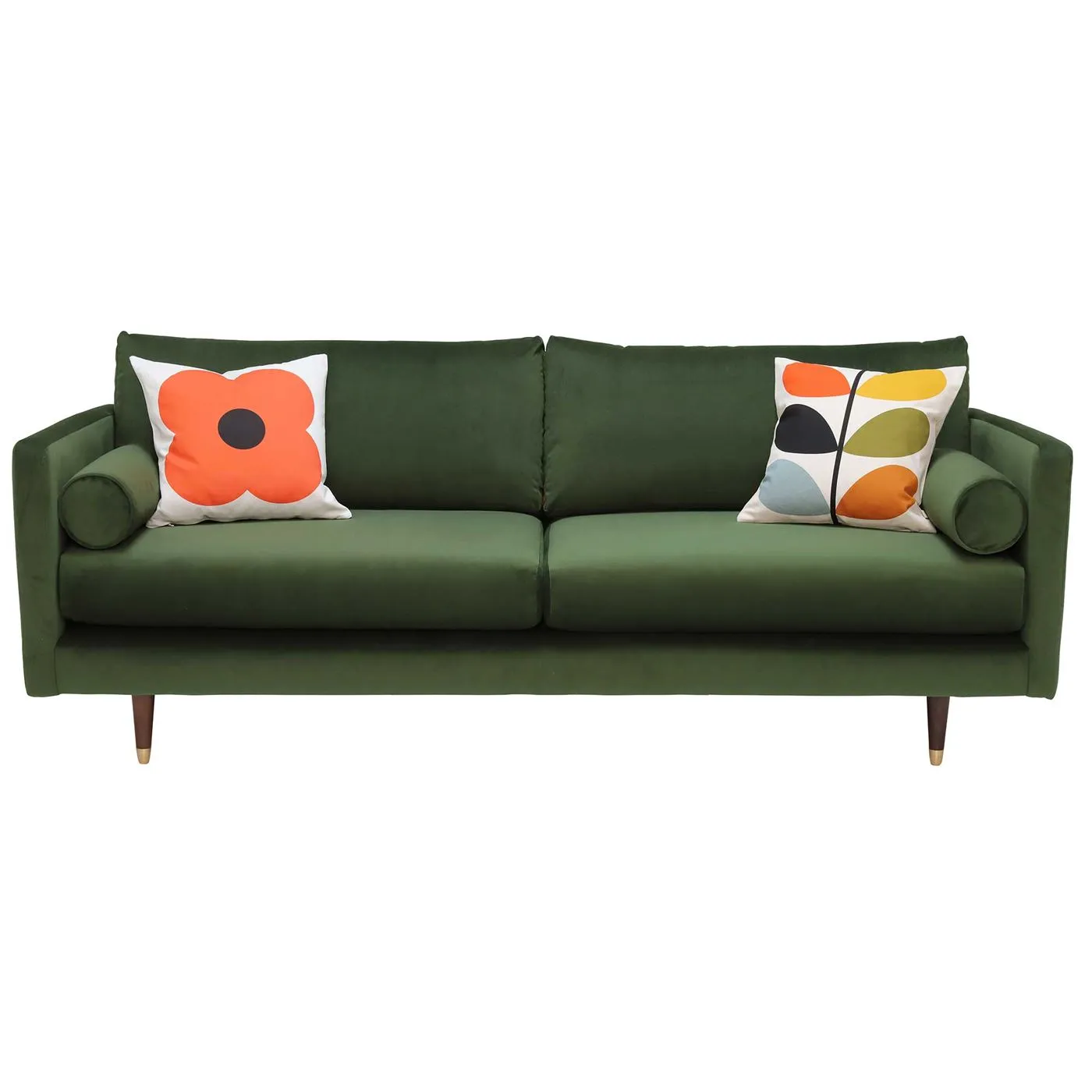 Orla Kiely Mimosa Large Sofa, Plain Velvet