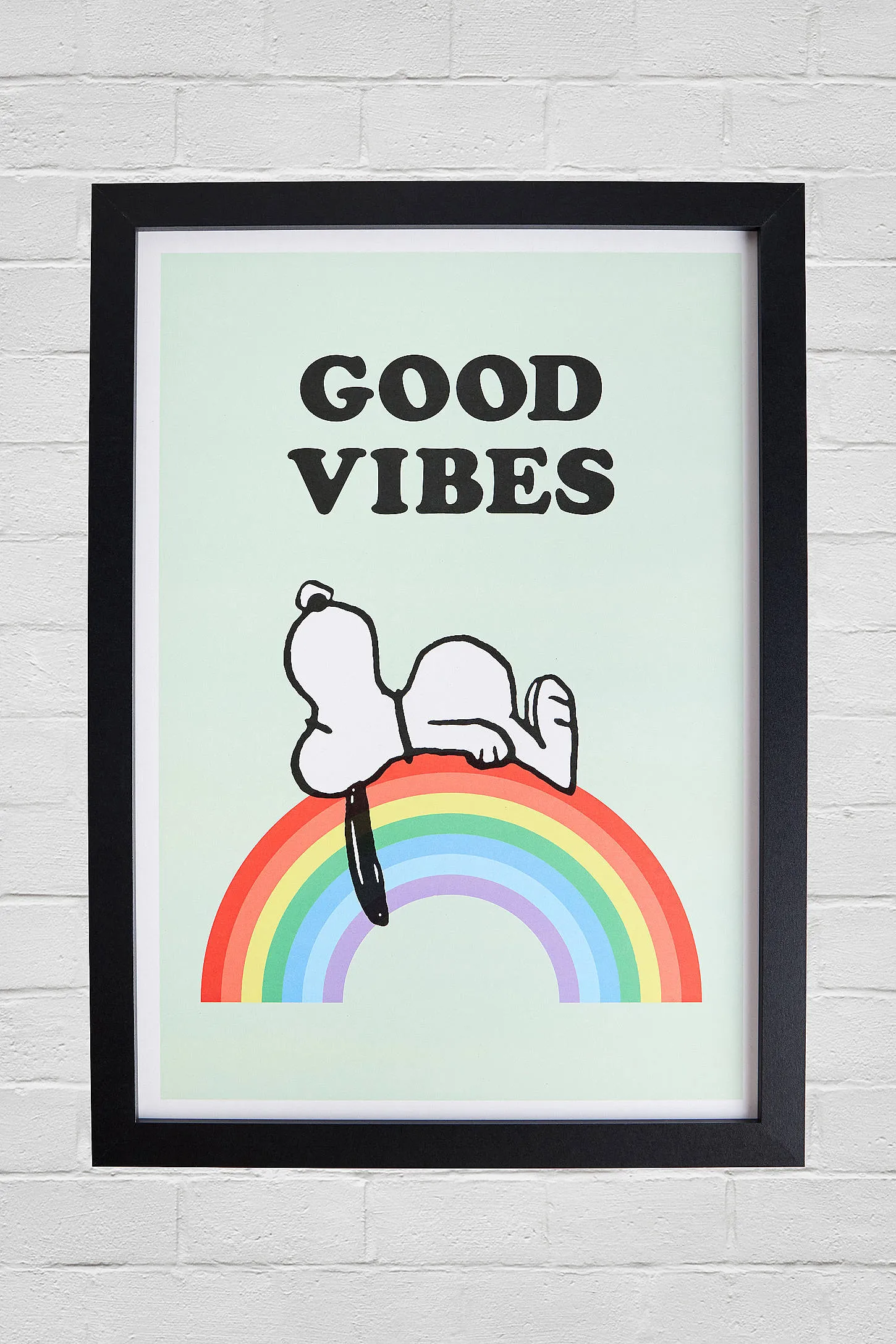 Magpie x Peanuts Snoopy Good Vibes Framed A3 Wall Art Print ALL
