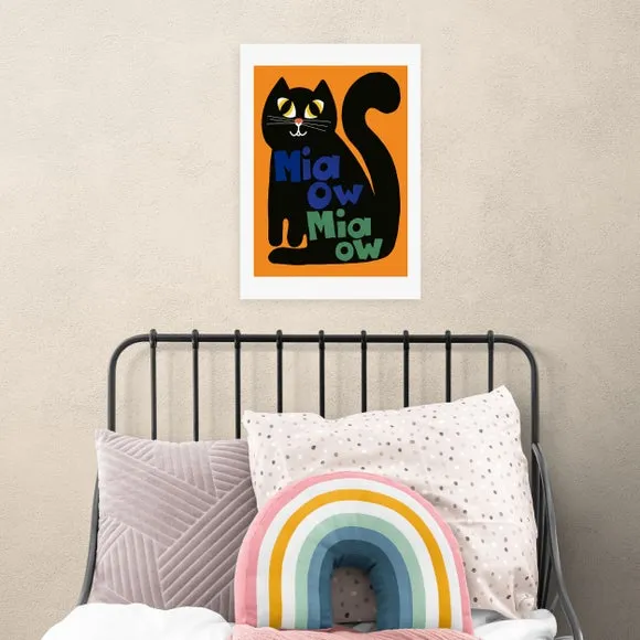 East End Prints Miaow Miaow Cat Print 1