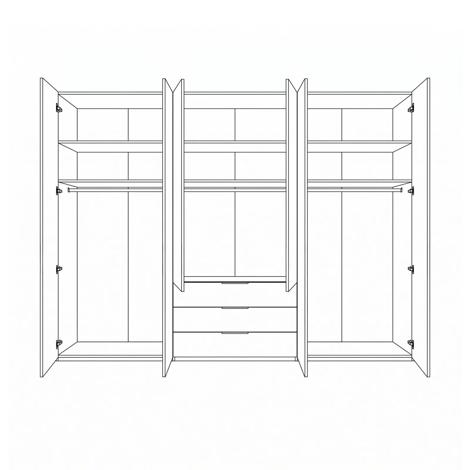 Templin Combward With Bi-Fold-Door W300X236X58Cm, Neutral Wood | Barker & Stonehouse 3