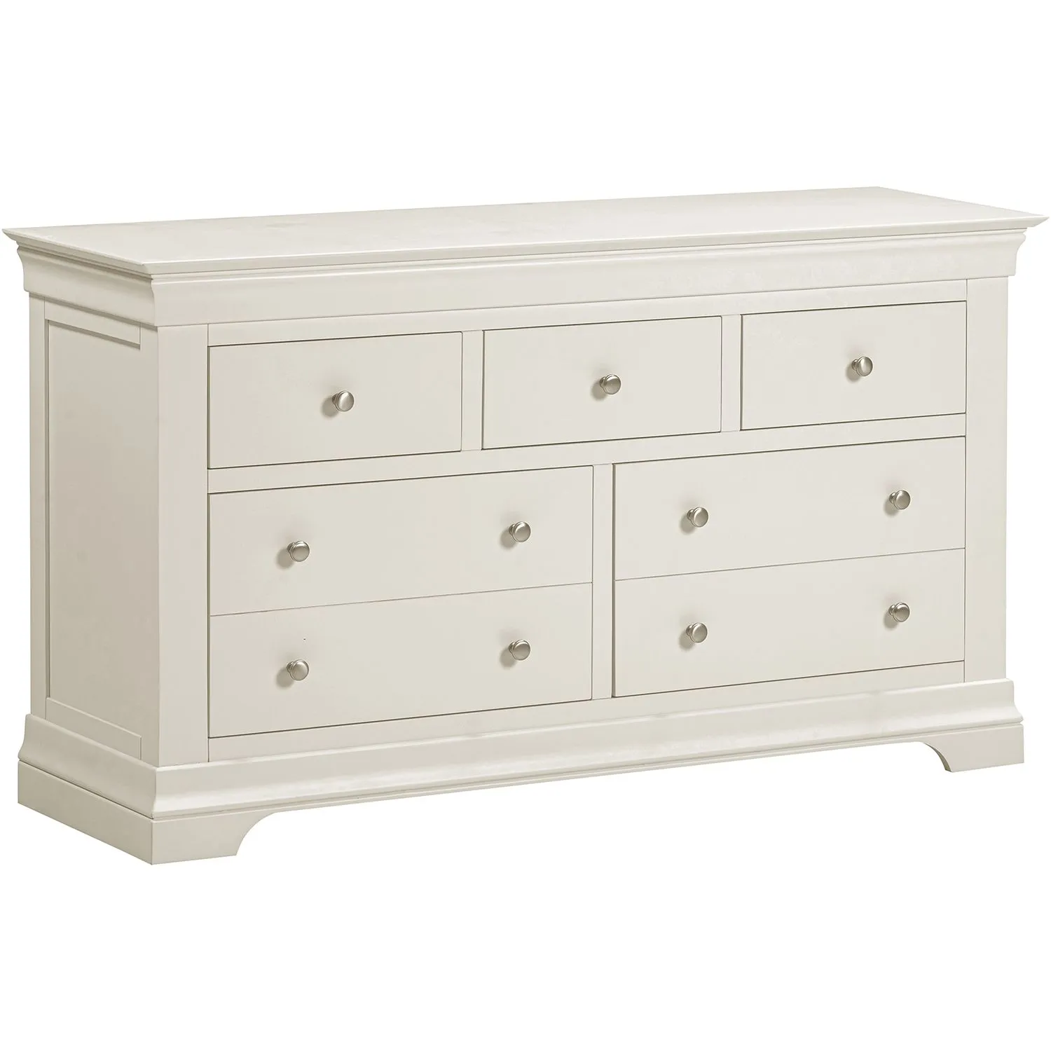 Seconique Bordeaux 3+2 Drawer Chest (Fully Assembled) in Ivory 2