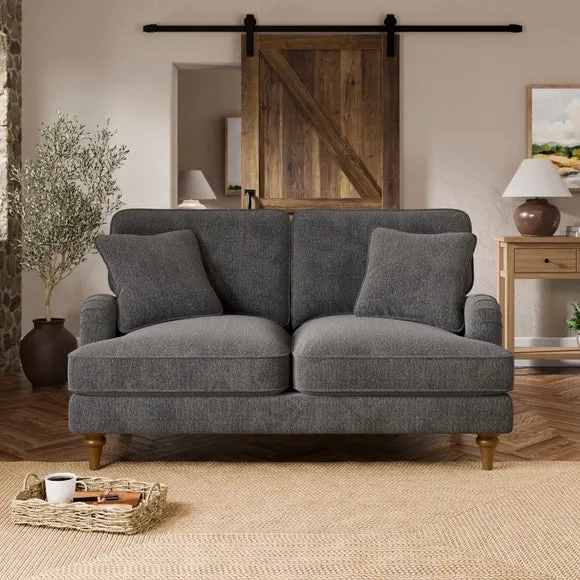 Beatrice II Soft Tonal Chenille 2 Seater Sofa 1