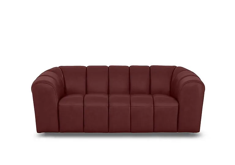Rhianna Large 2 Seater Leather Sofa - Montana Ruby