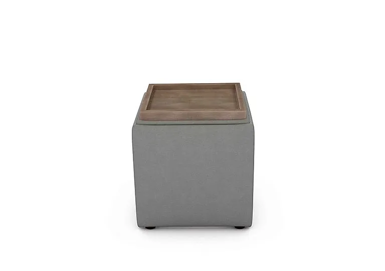 Bronwyn Storage Cube Tray Stool - Earl Grey Wot
