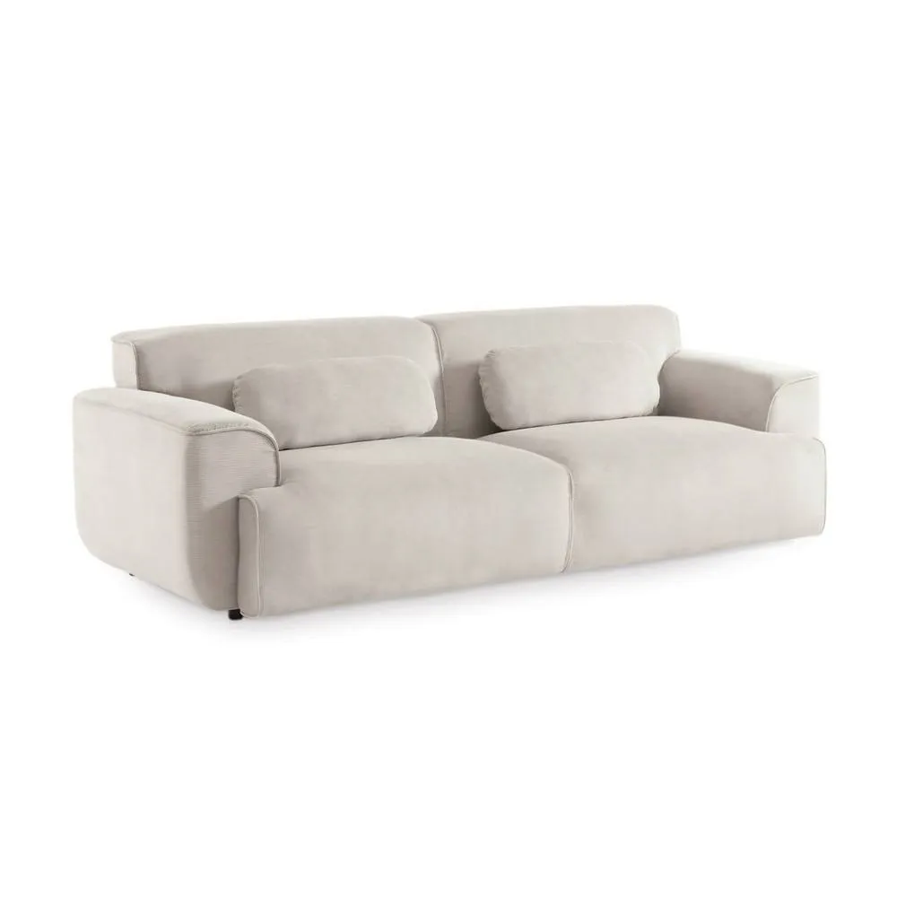 sweeek 3-seater corduroy sofa in Grey 2