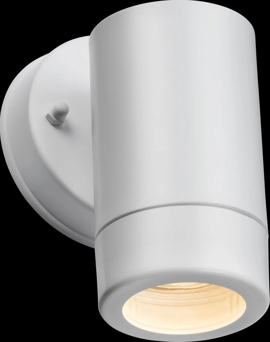Netlighting Knightsbridge EAMON 230V IP54 GU10 Polycarbonate Single Wall light White EA1W