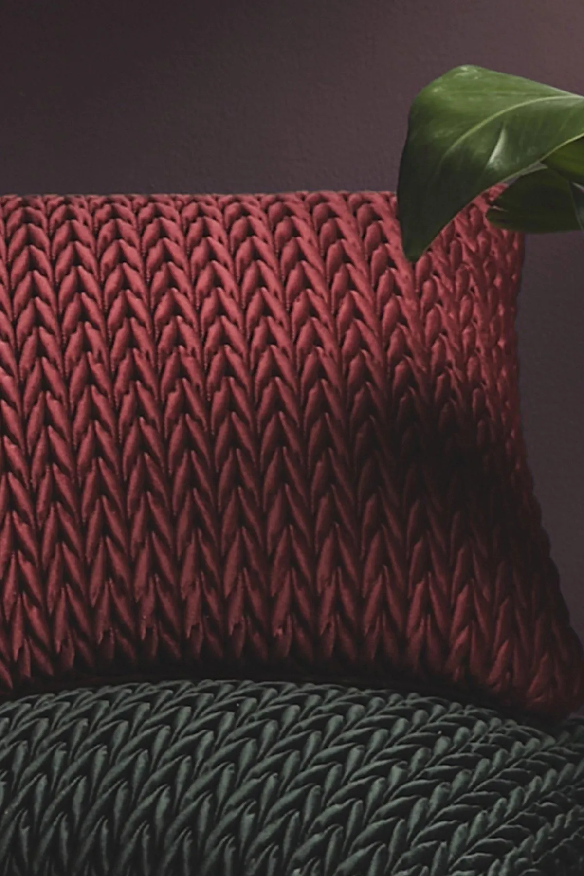 Laurence Llewelyn-Bowen 'Amory' Luxe Velvet Filled Cushion in Red 1