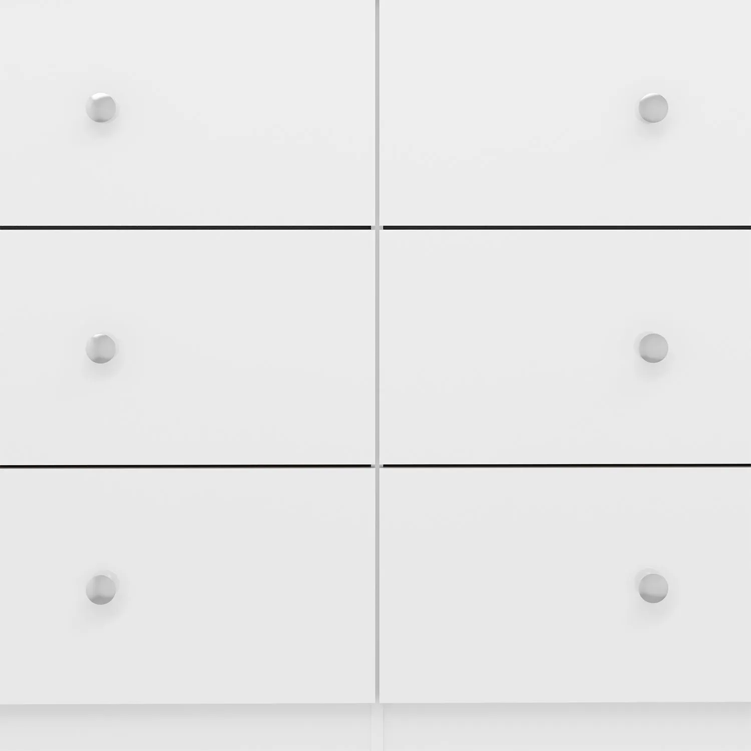 Seconique Denver 6 Drawer Chest in White 6
