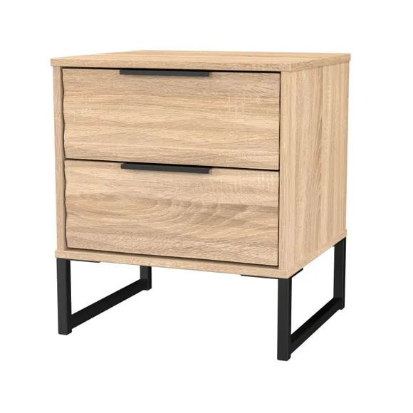 Tuxford 2 Drawer Bedside Table 4