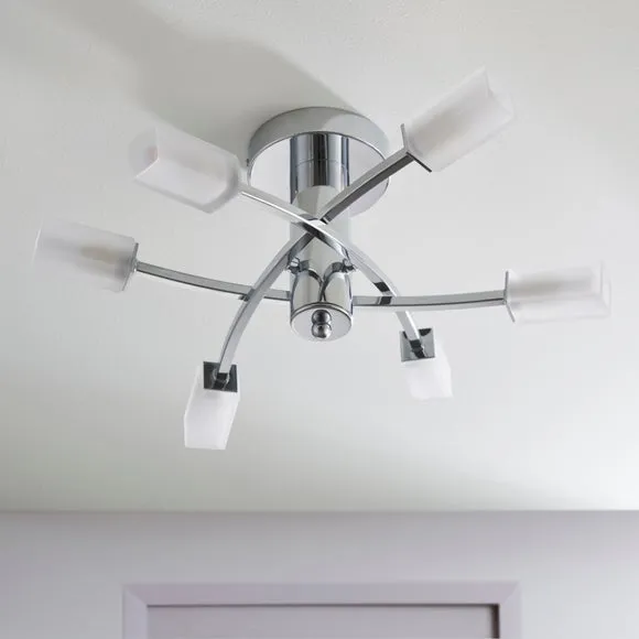 Vogue Havana 6 Light Semi Flush Ceiling Light 2