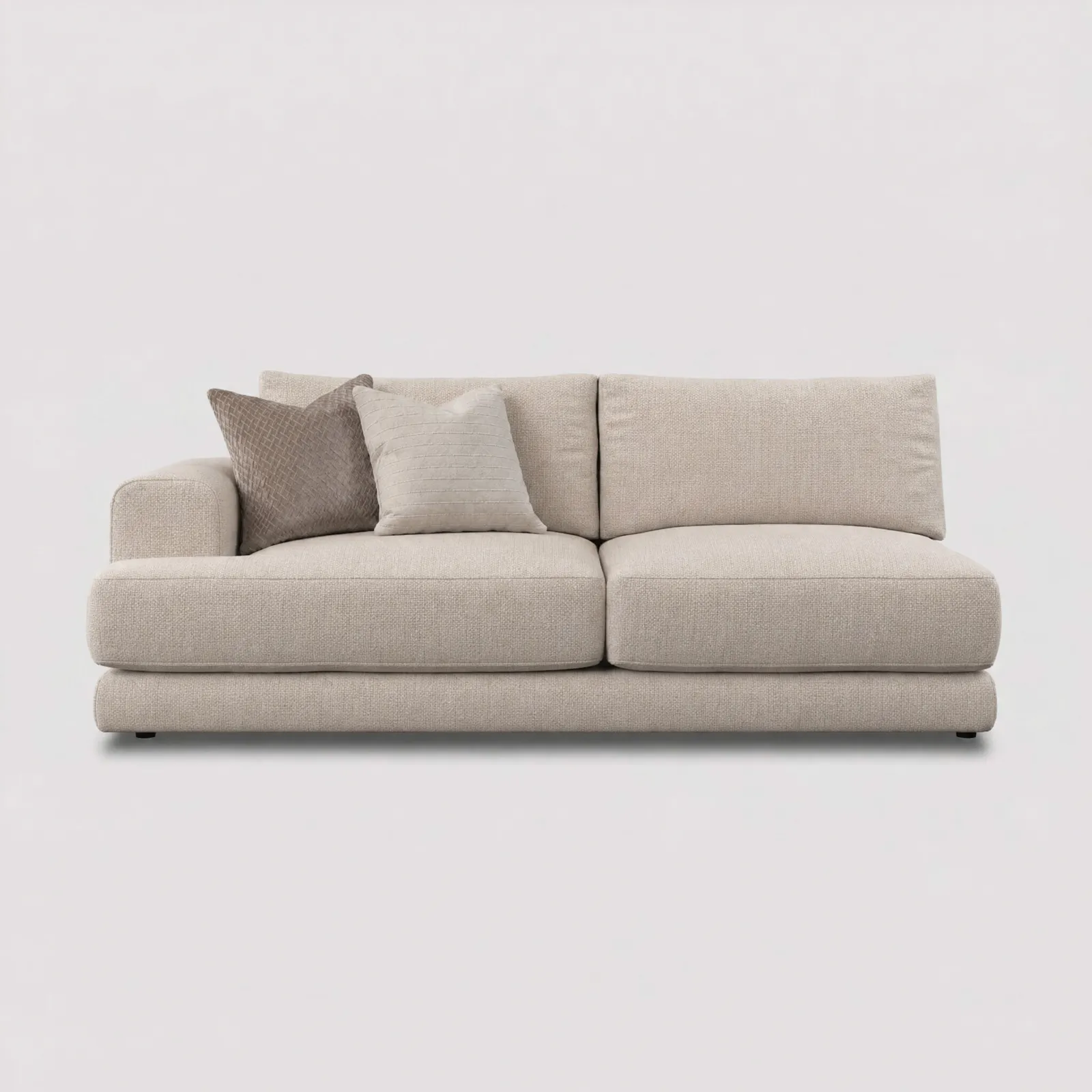 Lomax 1 Arm Large Sofa Lhf, Neutral | Barker & Stonehouse